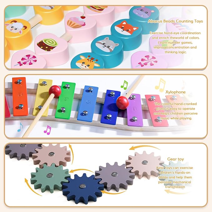 Baby Playpen - Adjustable Multi-Shape Wooden Play Yard, Portable Collapsible - Image 2