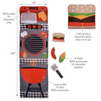 Lambs & Ivy Interactive 2-n-1 Soft Toddler Hamburger/Barbeque Pillow Play Set - Image 3