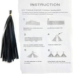 Tissue Paper Tassels Garland Banner Table Decor Party Banner Wedding Birthday - Image 2