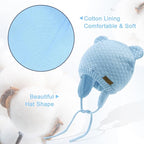 XIAOHAWANG Baby Hat Cute Bear Toddler Earflap Beanie Warm - Image 5