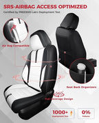 FREESOO Black White Front Car Seat Covers - Image 3