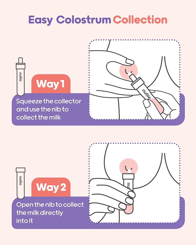 Nuliie Colostrum Collector Kit 7ml/12pcs, Reusable Breast Milk Collector - Image 3
