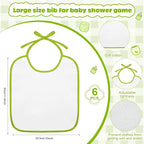 6 Sets Bottle Chug Baby Shower Games Juegos Para Plastic Baby Bottles Bibs - Image 3