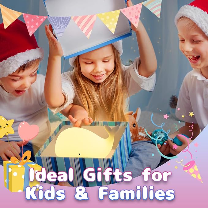 Silicone Night Light for Kids – Rechargeable Tap Control Lamp - Image 6