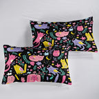 QOOMO Floral Cat Comforter Queen Size, Down Alternative, Soft and Lightweight - Image 6