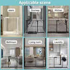 WAOWAO Baby Gate 33.86-38.55" Extra Wide Pressure Mounted Walk Through Swing - Image 5