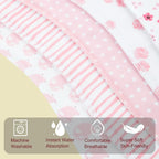 2-in-1 Burp Cloths and Baby Bibs - Image 4