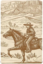 Western Desert Cowboy Crib Sheets, Crib Sheets by WELLDAY