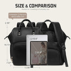 Premium Vegan Leather Diaper Bag Backpack - Image 8