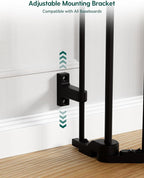 Babelio 102" Extra Wide Baby Gate, Hardware Mounted Pet Gate Indoor, Foldable 5 - Image 6