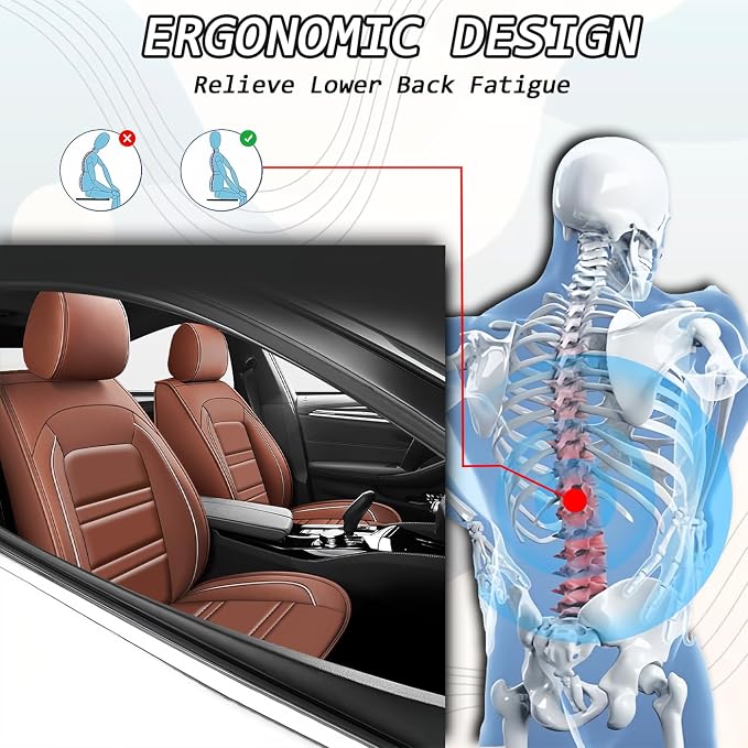 Seat Covers for Volvo Car xc60 2010-2025 | 5-Seats Leather Seat Covers - Image 5