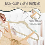 50 Premium Kids Velvet Hangers - Image 8