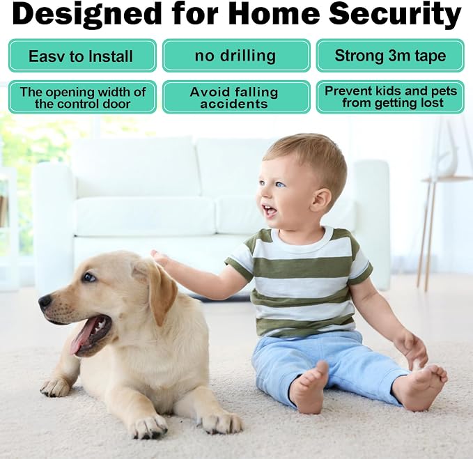 Sliding Door Lock, 2 Pack Child Safety Sliding Glass Door Lock - Image 7