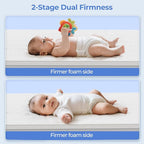 30x15 Bassinet Mattress forDream On Me Lacy: 2" Thick Dual Sided Gel Memory - Image 4
