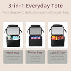 Insulated Bottle Cooler Bag, Holds 6×9oz, 18L Large 2-n-1 Backpack Lunch Bag - Image 4