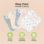 KeaBabies 8-Pack Organic Baby Bibs - Image 7