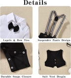 Aalizzwell Baby Boys Gentleman Outfit 3 Piece Formal Suit Set - Image 3