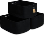 NaturalCozy Storage Baskets 16.8”x13”x7.6” Cotton Rope Woven Baskets by NaturalCozy