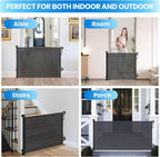 Retractable Safety Baby Gate or Mesh Dog Gate, Durable Portable Mesh - Image 6