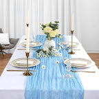 12 Pack Baby Blue Cheesecloth Table Runner 10Ft Gauze Cheese Cloth Table Runner - Image 4
