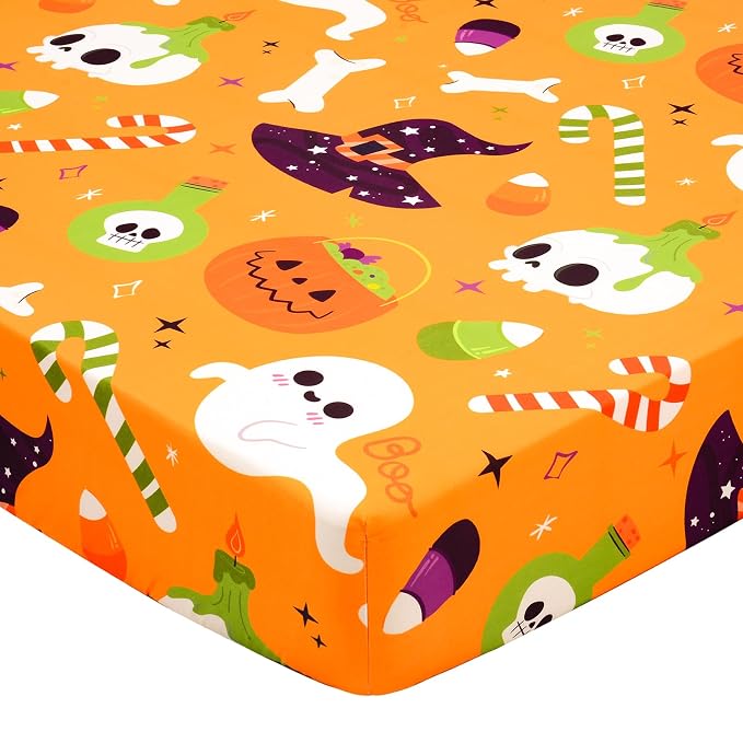 UOMNY Halloween Pumpkin Crib Sheet by UOMNY