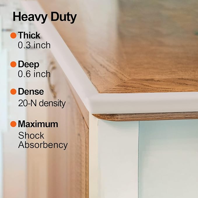 Edge Corner Protector Baby Proofing, High Density Rubber Foam, Fireplace Stair - Image 2