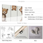 AOYUSMO 3 Piece Baby Bear Canvas Wall Art - Image 6