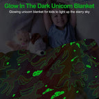 Unicorn Glow in The Dark Blanket - Image 2