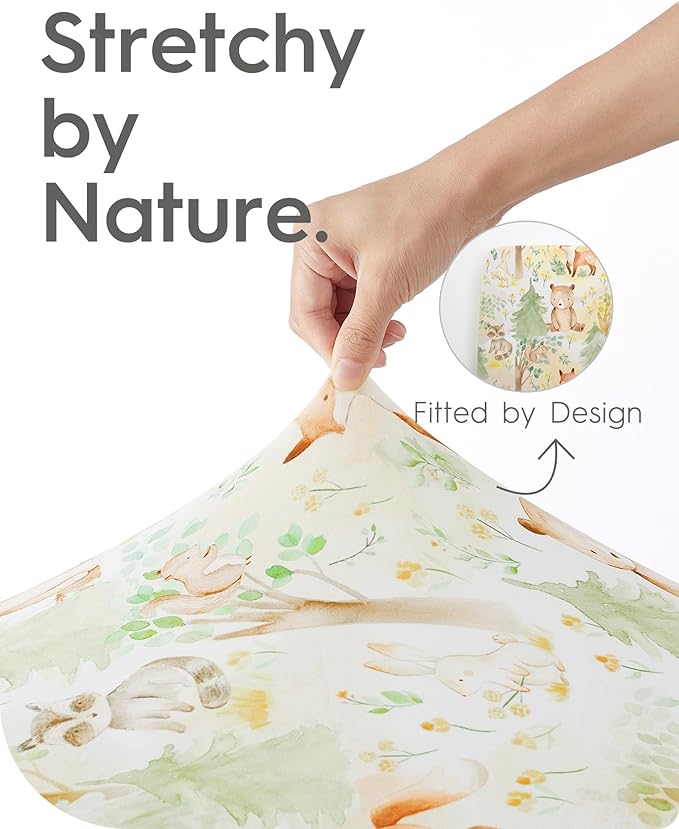 Crib Sheets Netural for Girls Boys, Premium Soft Crib Mattress Fitted Sheet - Image 5