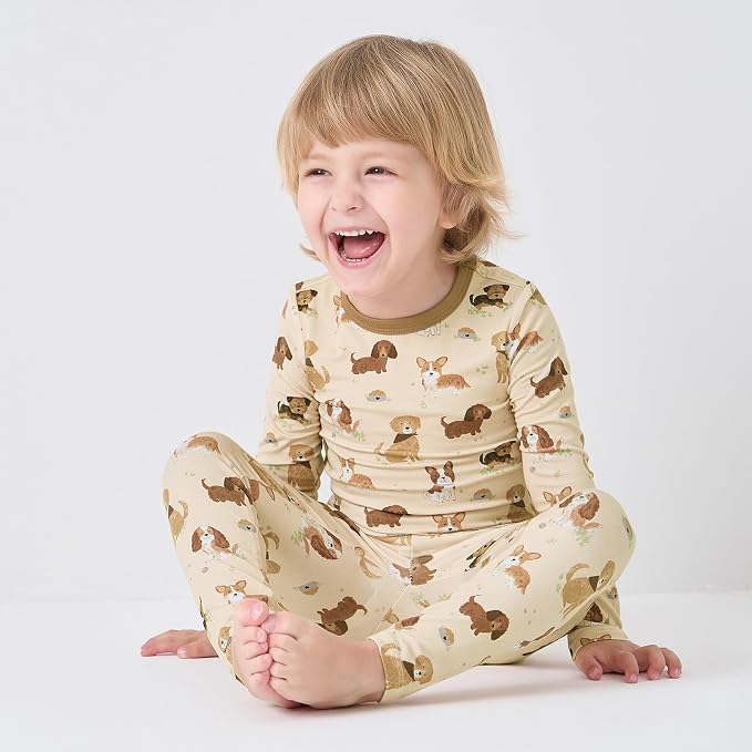 pureborn Baby Toddler Kids Viscose from Bamboo Pajamas Set Pjs 2pcs 18M-8Y - Image 3