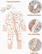 PATPAT Baby Girl Boy Clothes Newborn Infant Footie – Soft Viscose from Bamboo– - Image 6