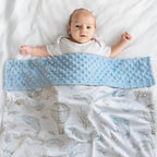 Whale Baby Fleece Blanket Neutral - Image 4
