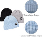 JANGANNSA Simple Knitted Baby Beanie Hip-Hop Boys Winter Hat Toddler Kids Bonnet - Image 3