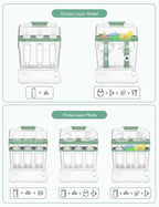 Momcozy 3 Layers Large Bottle Sterilizer and Dryer, Fast Sterilize and Dry - Image 7