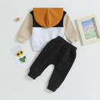 2Pcs Baby Boys Hoodie Tops Pants Set Dinosaur Deer Print Sweatsuit Fall Winter - Image 7