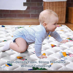 Baby Play Mat - 79" X 63", Premium Thicker Foam One-Piece Crawling Mat - Image 4