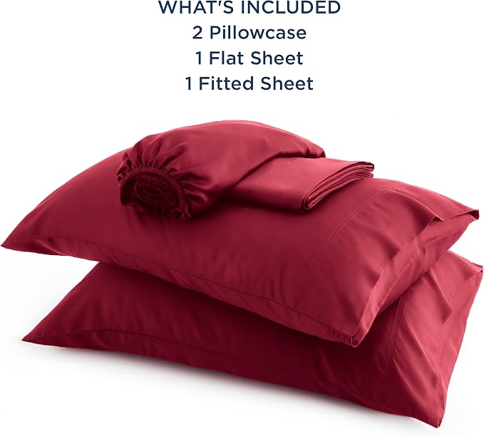 Bedsure Full Size Bed Sheets, Cooling Sheets, Rayon Derived from Bamboo - Image 5