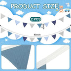 Oudain 15.5 ft Pennant Banner Flags, Each 7.75 ft - Image 2