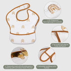Soarwg Kids Baby Bibs, 5 Pack Waterproof Bibs - Image 4