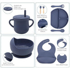100% Silicone Baby Feeding Set, BPA Free Baby Dishes - Image 3