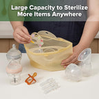 Haakaa Silicone Microwave Steamer & Steriliser Bag, 70oz/2000ml Large Capacity - Image 3