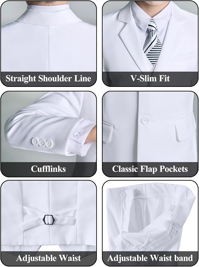 Boys' 5 Piece Formal Suit Set - Image 5