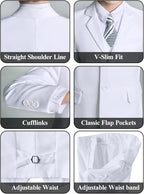 Boys' 5 Piece Formal Suit Set - Image 5