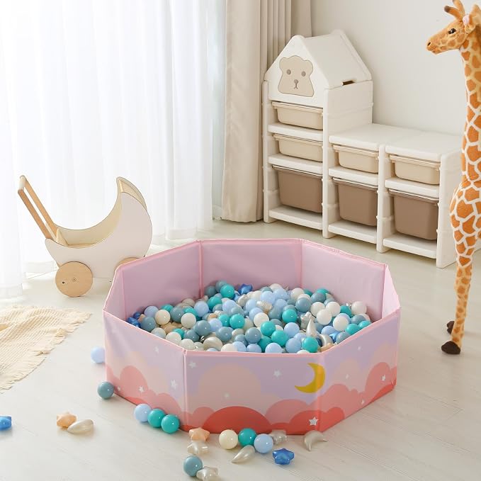 GOGOSO Ball Pit Balls Stars Moon Shapes Plastic Pitballs - Image 7
