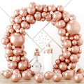 90pack Rose Gold Balloons Different Size 18/12/10/5 Inch Rose Gold Balloon by Voircoloria