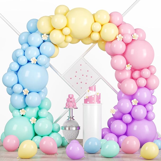 95pack Pastel Balloons Different Size 18/12/10/5 Inch Pastel Balloon Garland by Voircoloria