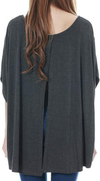 Smallshow Women's Nursing Top Maternity Poncho - Image 3