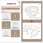 Baby Playpen with Mat, 50x50 in Small Play Pen - Image 8
