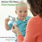 Silicone Baby Fruit Food Feeder & Mini Freezer Nibble Tray, Breastmilk Popsicle - Image 5