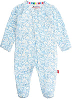 Magnetic Me Boys Modal Magnetic Baby Footie Pajamas | Silky Soft Modal Fabric | by magneticme
